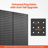 VEVOR Metal Pegboard Panels 609.6 x 304.8 mm 2 Panels Wall Organizer for Home V952-GJGBHSJS2412UV14HV0
