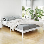 Artiss Bed Frame Queen Size Wooden White SOFIE WBED-D-001Q-WH-AB