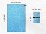 6 Pack Microfiber Quick Dry Sports Towel, 4080cm Double Sided Plush Gym Sweat Towel, Lightweight V1188-MS-909-034
