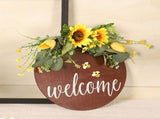 Welcome Sign Multifunctional Delicate Stylish Handcrafted Welcome Wreath Decoration for Front Door V1294-YM0721-210318QY05