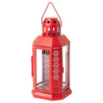 10 Pack of Red Metal Miners Lantern Summer Xmas Wedding Home Party Room Balconey Deck Decoration V382-REDLANTERN10