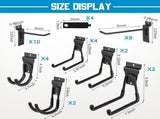 Landhoow 36 Pcs Slatwall Hooks & Hangers 32 Pcs Heavy Duty Slat Wall Hanging Hooks with 4 Pcs V1258-DP02-C-761