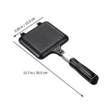 Nonstick Black Aluminum Alloy Sandwich Maker Pan for Home Kitchen Cooking and Grilling V1366-AZ2-W-20318