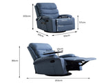Levede Massage Chair Recliner Chairs Blue OF1025-F-BL