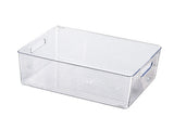 Book Storage Container Transparent Versatile Book Storage Organizer Container Bin with Handle for V1294-YM0901-3117240014811