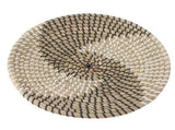 Woven Wall Basket Decor Handcrafted Seagrass Hanging Baskets Multifunction Woven Insulation Pad for V1294-YM0703-3115230050612