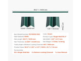 Bottom Locking Privacy Slats, Single-Wall Vertical Bottom-Locking Slats for Chain-Link Fence, V952-DBYSBTDBPE5FG3HV0V0