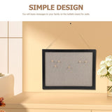 Cork Board for Bedroom Wall in Black 1 Set for Message Posting V1369-AZ3-W-10504