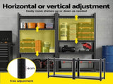 Giantz Garage Shelving 1.8X0.9m Warehouse Rack Storage Shelves Workshop Racks Steel WR-F-09040R-180BK