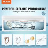 VEVOR Jewelry Cleaner Ultrasonic Machine, Ultrasonic Cleaner Machine 16oz with 4 Timer V952-JYCSBQXJ35W4BF11TV3