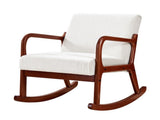 Artiss Rocking Armchair Nursing Chair Corduroy Beige UPHO-E-ARM-01-COR-BG