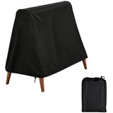 Black 3-Seater Swing Chair Cover, 85 x 55.1 x 66.9 in Waterproof Outdoor Furniture Cover, Heavy-Duty V1192-AZ-W-18508