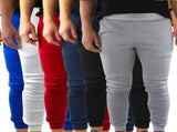 3x Mens Fleece Skinny Track Pants Jogger Gym Casual Sweat Warm - Assorted Colours - XXL V563-RIFLESSI-ASST-3PCS-XXL