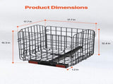 Scooter Rear Basket, Folding Metal Wire Basket, Heavy Duty & Spacious Cargo Basket, Works with V952-CKHXJSSZWNCKSKD1LV0