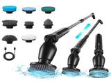 9-in-1 Electric Spin Scrubber with 9 Brush Heads Cordless Cleaning Brush Scrubber Adjustable Angle V1294-YM0901-H49037B