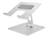 Tablet Stand Holder Aluminum Alloy Universal Desktop Adjustable Foldable Phone Tablet Bracket Silver V1294-YM0714-3116210062711