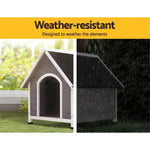 i.Pet Dog Kennel Wooden Large Outdoor House Indoor Puppy Pet Cabin Weatherproof PET-GT-DH3M-GW