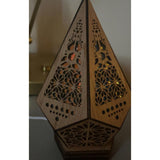 Floor Lamp Bohemian Style USB Wooden Floor Lamp Modern Geometric Light for Living Room Bedroom V1294-YM0626-221221GW03