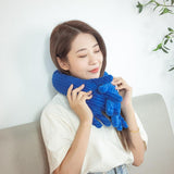 Blue Hand Shape Plush Pillows Long Strip Palm Cushion for Home Travel and Camping Sofa Pillows V1294-YM0714-10331586