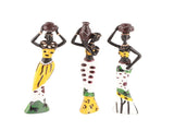 African Sculpture Women Figure Resin Statue Home Figurines Dolls Ornaments for Desktop Decoration V1294-YM0721-10101959