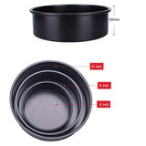 3 Pieces Cake Pan Kit With Removable Bottom Food Grade Carbon Steel And Safety Coating V1370-AZ4-00636