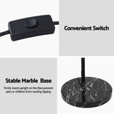 Artiss Modern Arched Floor Lamp Black Standing Heavy-Duty Marble Base for Living Room Bedroom LAMP-FLOOR-ARC-BK