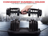 Powertrain 2x 40kg Adjustable Dumbbell Home Gym Exercise Equipment Free Weights DMB-BF2-040-2