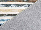 Marlow Floor Rug Short Pile Washable Carpet Soft Plush Non Slip Stripe 200x290 FR2039-200X290_NZ