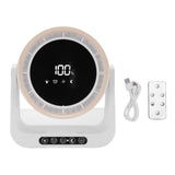 Desk Fan with Digital LED Display Personal Wall Mounted Table Fan 6 Inch for Home Office 5 Wind V1294-YM0901-3113250066211