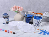 150 Pcs Paint Brush and Palette Set, for Oil, Watercolor, Acrylic, Canvas, Face Rock, V1370-AZ4-10228