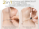 Bracelet Helper Tool with Hook - Fastener Helper Tool for Bracelet, Necklace, Jewelry, Watch - Rose, V1258-DP02-F-728