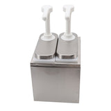 Sauce Dispenser Plastic and Stainless Steel Condiment Pump Station Sauce Dispenser For Kitchen Home V1294-YM0717-3118220188811