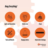 10 Pack 76mm Brick Wall Hooks - Clips Hangers For Pictures Plants V238-SUPDZ-32322563539024