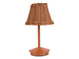 Boho Rattan Table Lamp LED Rechargeable Reading Light 3 Color Touch Control Dimmable Bedside Lamp V1294-YM0901-3119250083211