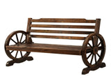 Gardeon Outdoor Garden Bench Wooden 2 Seat Wagon Chair Patio Furniture Brown ODF-WAGON-CC