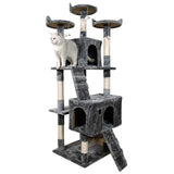 Furtastic 170cm Cat Tree Scratching Post - Dark Grey CAT-EJT-361-DGY