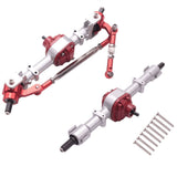 RC Car Front & Rear Complete Axle for MN D90 D91 D96 D99S MN90 MN96 MN99 MN99S 1/12 RC Car Upgrade V1369-AZ3-W-15378