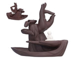 Buddha Hand Incense Burner HandMade Backflow Incense Holder Ornament for Home Office SPA Yoga Sauna V1294-YM0901-3115210135311