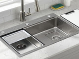 Cefito Kitchen Sink 304 Stainless Steel Bar Sink Millet Grain Water Basin Sink SINK-RG-6845T-SI