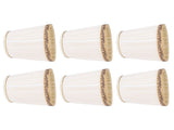 6Pcs Fabric Mesh Shade Clip Onshade Beige Golden Edge Style for E14 Chandelier Ceiling V1294-YM0523-3119210283611