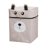 Cartoon Fabric Storage Bask with Support Frame Waterproof Foldable Storage Bin with Handles Large V1370-AZ4-09322