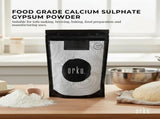 Orku 1Kg Fine Calcium Sulphate Gypsum Powder - Dihydrate Food Grade FCC E516 V238-SUPDZ-40142253719632