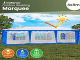 4x8 Outdoor Event Wedding Marquee Tent Blue GAZ-WED-4X8-BU