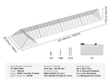 Chicken Tunnels, 400x100x61.5 cm Chicken Tunnels for Yard, Portable Chicken Tunnels for V952-YJSDDGJKJ000QX9MSV0