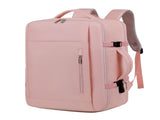 Pink Expandable Backpack with USB Port - Multi-Functional Outdoor, Commuter & Laptop Bag V888-ELOSUNG11752