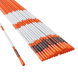 Driveway Markers, 30 PCS 121.5cm, 0.78cm Diameter, Orange Fiberglass Poles Snow Stakes with V952-CDBG48YCCS30QIESPV0