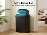 Devanti 50L Sensor Bin Motion Rubbish Automatic Black SB-D-50-BK