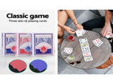 1000pcs Poker Chips Set Casino Texas Hold'em Gambling Party Game Dice Cards Case PCS-RCO-1000