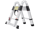 Telescoping Extension Ladder 12.5FT A-Shape w/ Stabilizer Bar for RV V952-AZXSSLTNLSLK7NWR8V0