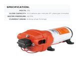 SEAFLO 12V Water Pump Pressure Diaphragm Self Priming Pump 4.5Gallons Per Min 17LPM 40PSI Water V985-SEAFLOPUMP17LPM